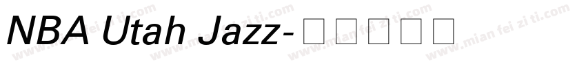 NBA Utah Jazz字体转换